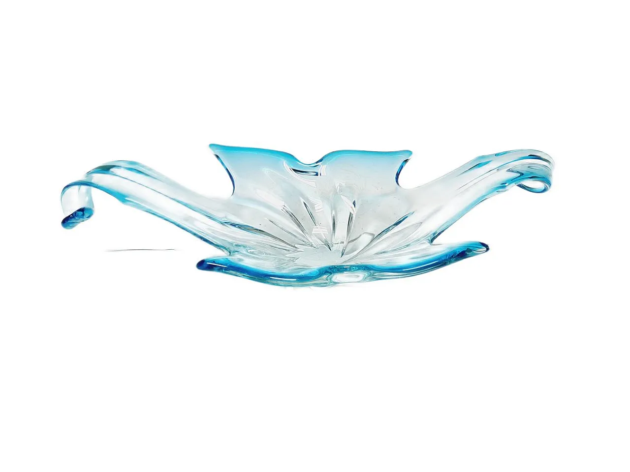 Postmodern Sommerso Murano Glass Fruit Bowl from Mandruzzato, Italy, 1950 7