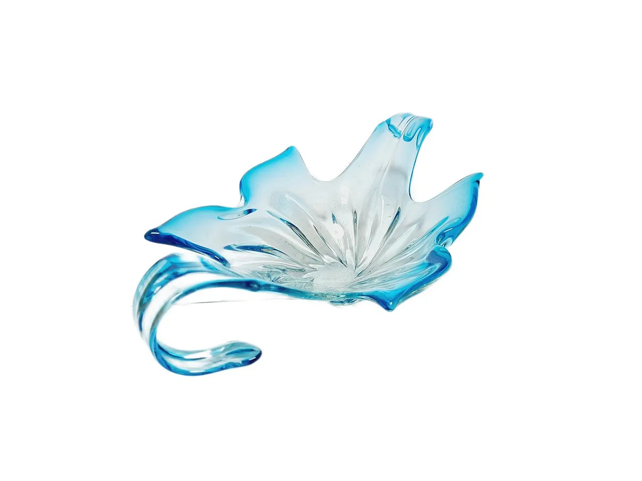 Postmodern Sommerso Murano Glass Fruit Bowl from Mandruzzato, Italy, 1950 10