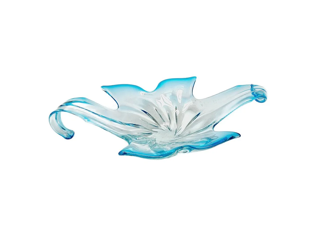 Postmodern Sommerso Murano Glass Fruit Bowl from Mandruzzato, Italy, 1950 11