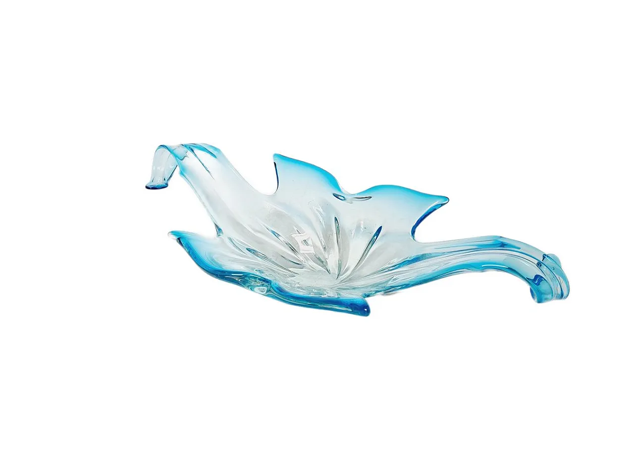 Postmodern Sommerso Murano Glass Fruit Bowl from Mandruzzato, Italy, 1950 12