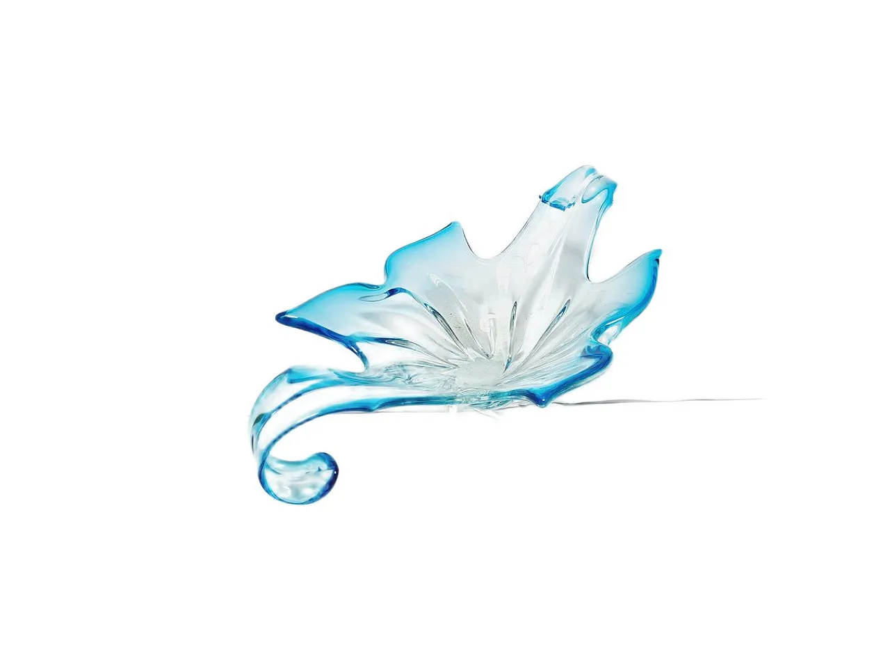Postmodern Sommerso Murano Glass Fruit Bowl from Mandruzzato, Italy, 1950 13