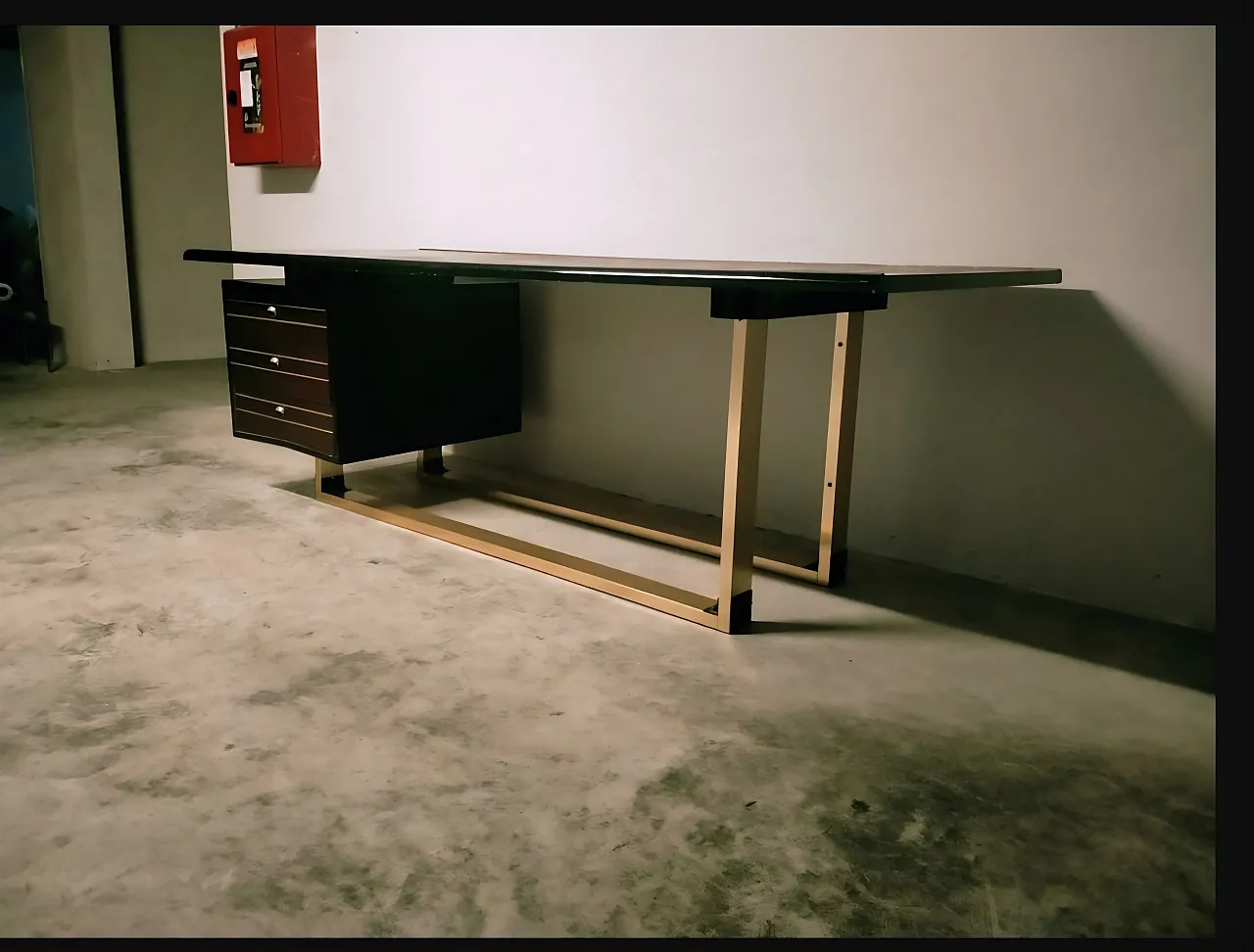 Mahogany desk, 1970s 8