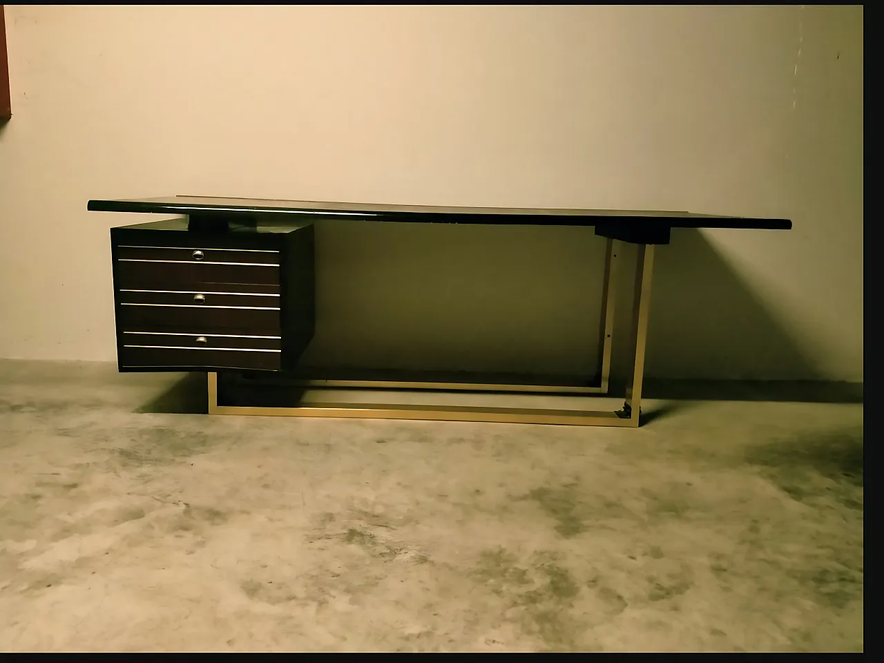 Mahogany desk, 1970s 9