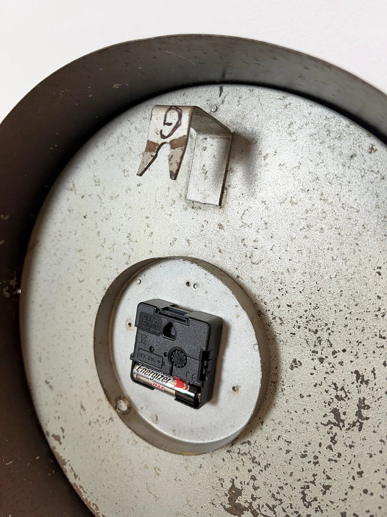 Black Industrial Factory Wall Clock from IBM, 1950s 16