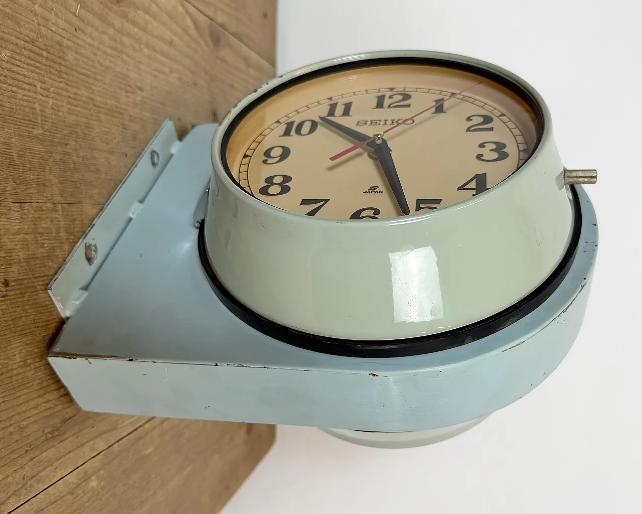 Blue Seiko Double-Sided Ships Wall Clock, 1980s 6