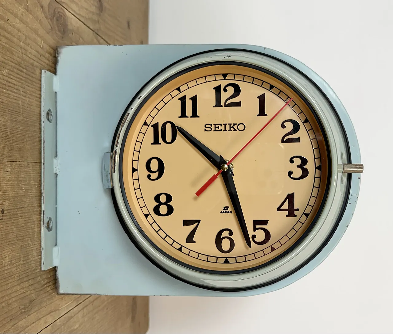 Blue Seiko Double-Sided Ships Wall Clock, 1980s 7