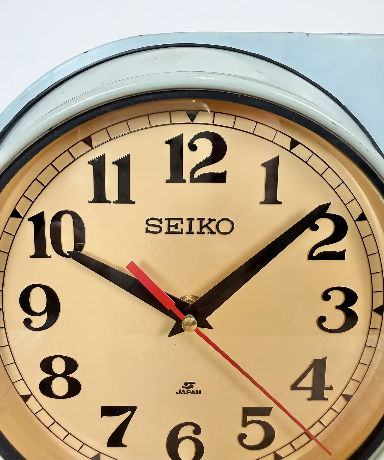 Blue Seiko Double-Sided Ships Wall Clock, 1980s 16