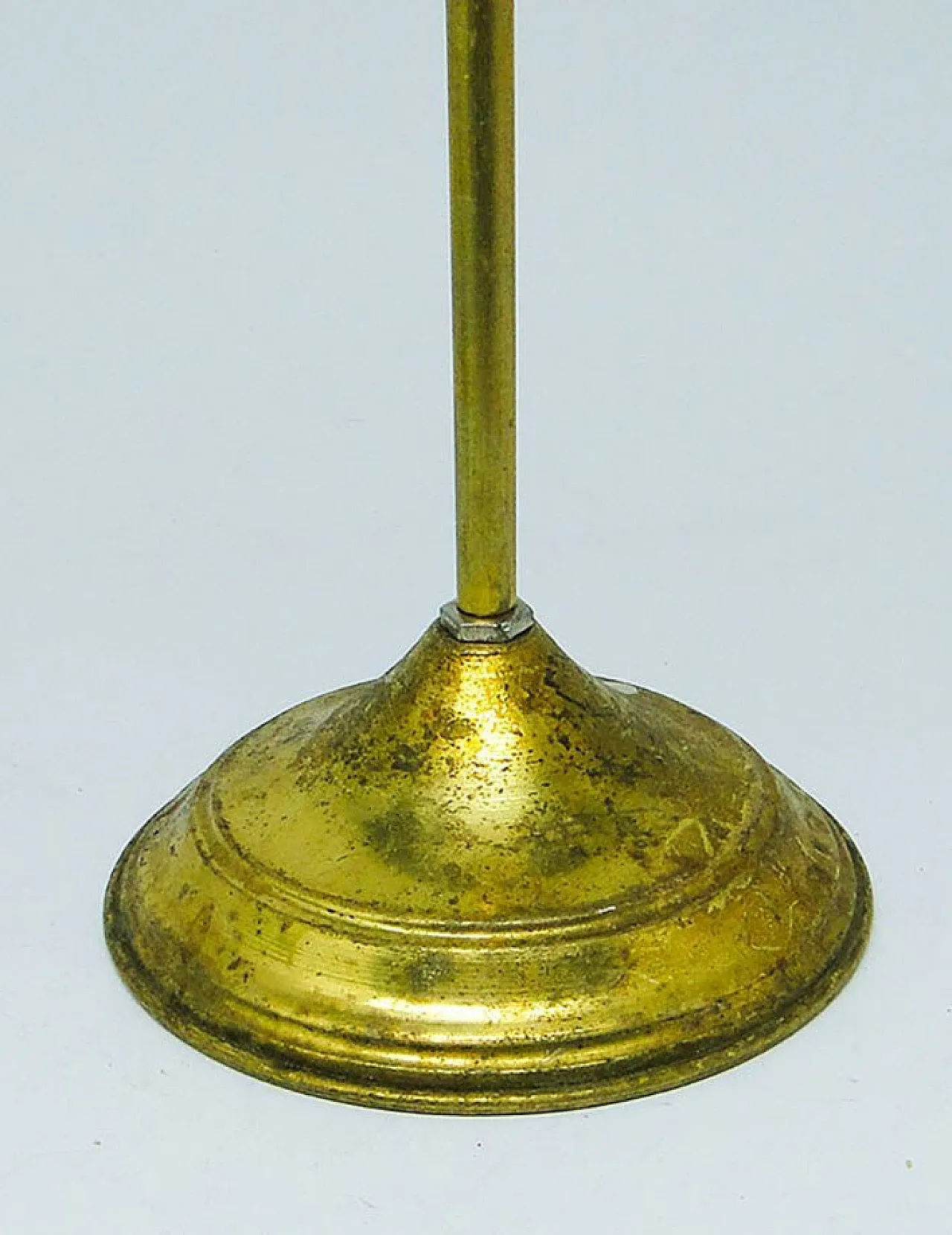 Mid-Century Pendant Lamp in Brass and Glass, 1950s 5