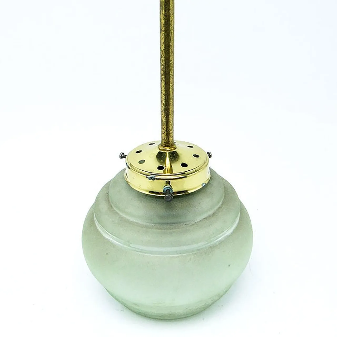 Mid-Century Pendant Lamp in Glass, 1950s 4