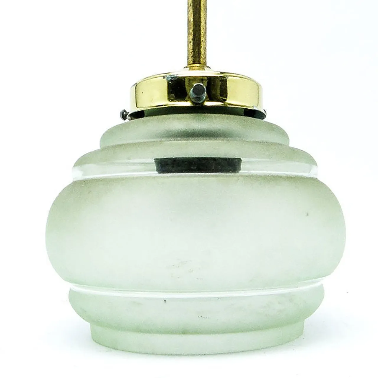 Mid-Century Pendant Lamp in Glass, 1950s 5