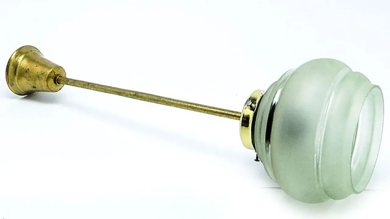 Mid-Century Pendant Lamp in Glass, 1950s 6
