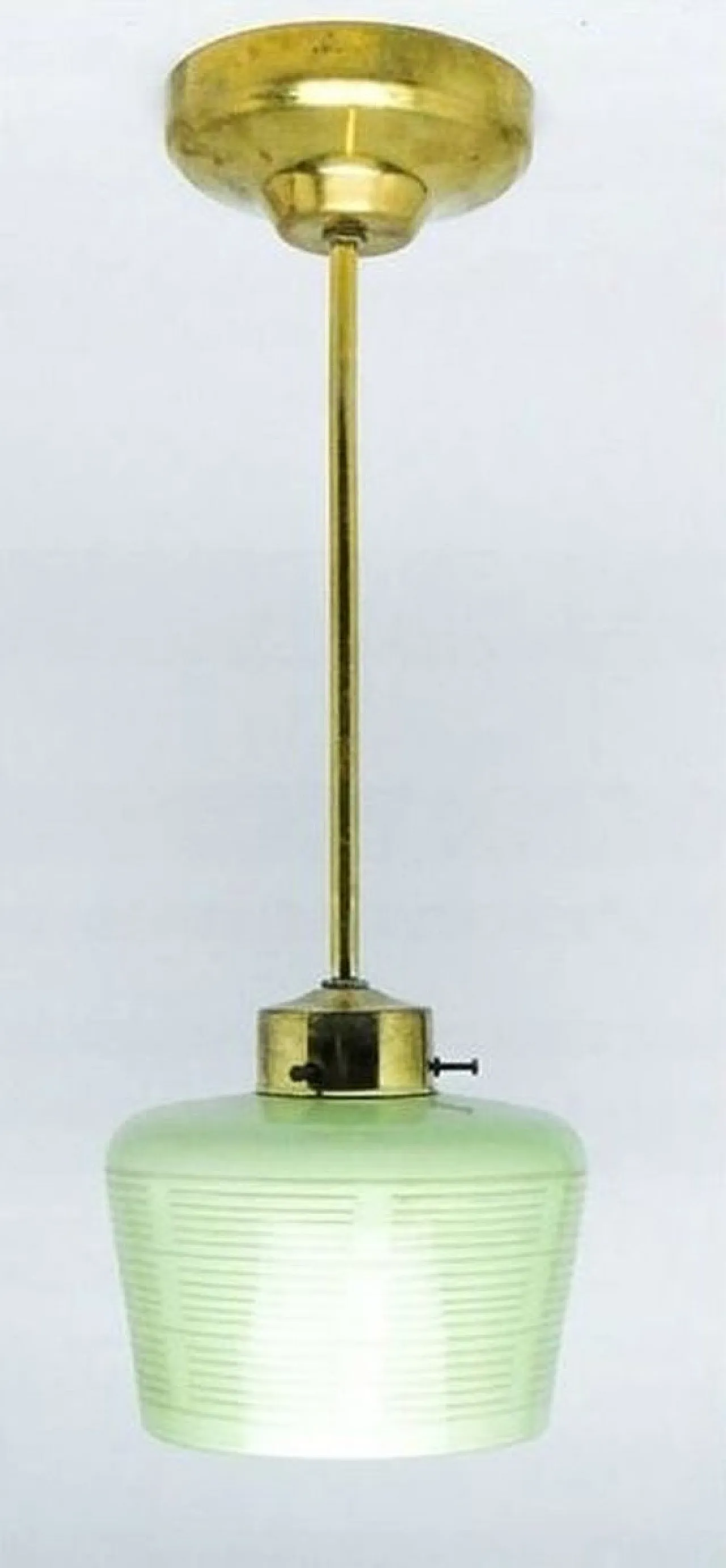 Mid-Century Glass Pendant Lamp, 1950s 13