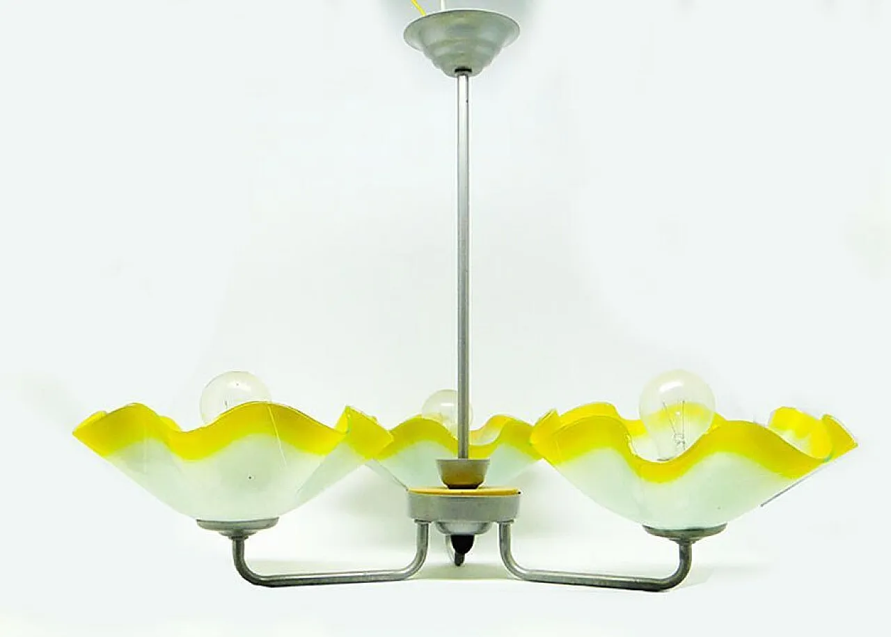 Mid-Century Chandelier from Polam, Poland, 1960s 5