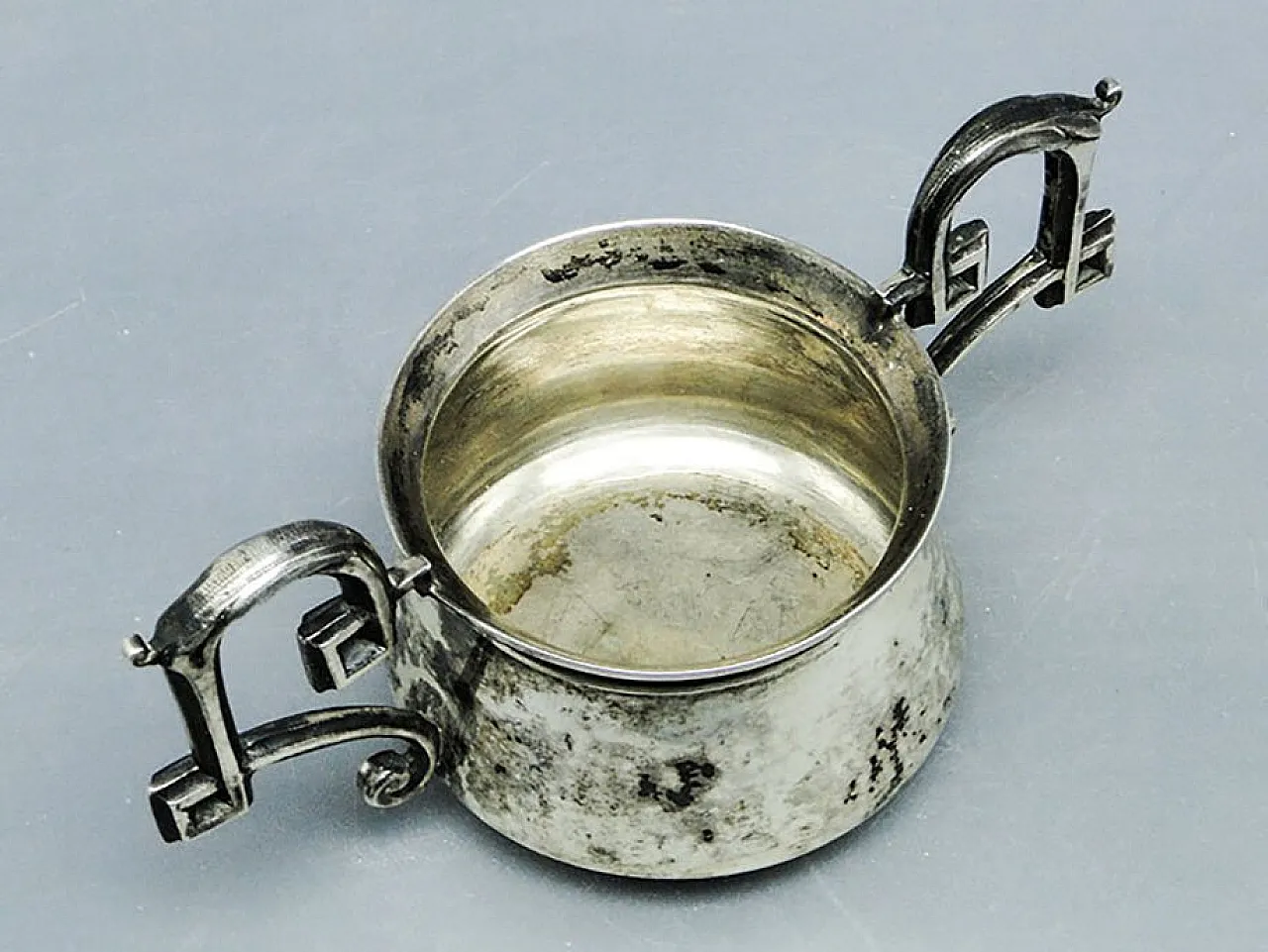 Biedermeier Silver Sugar Bowl, Austria, 19th Century 8