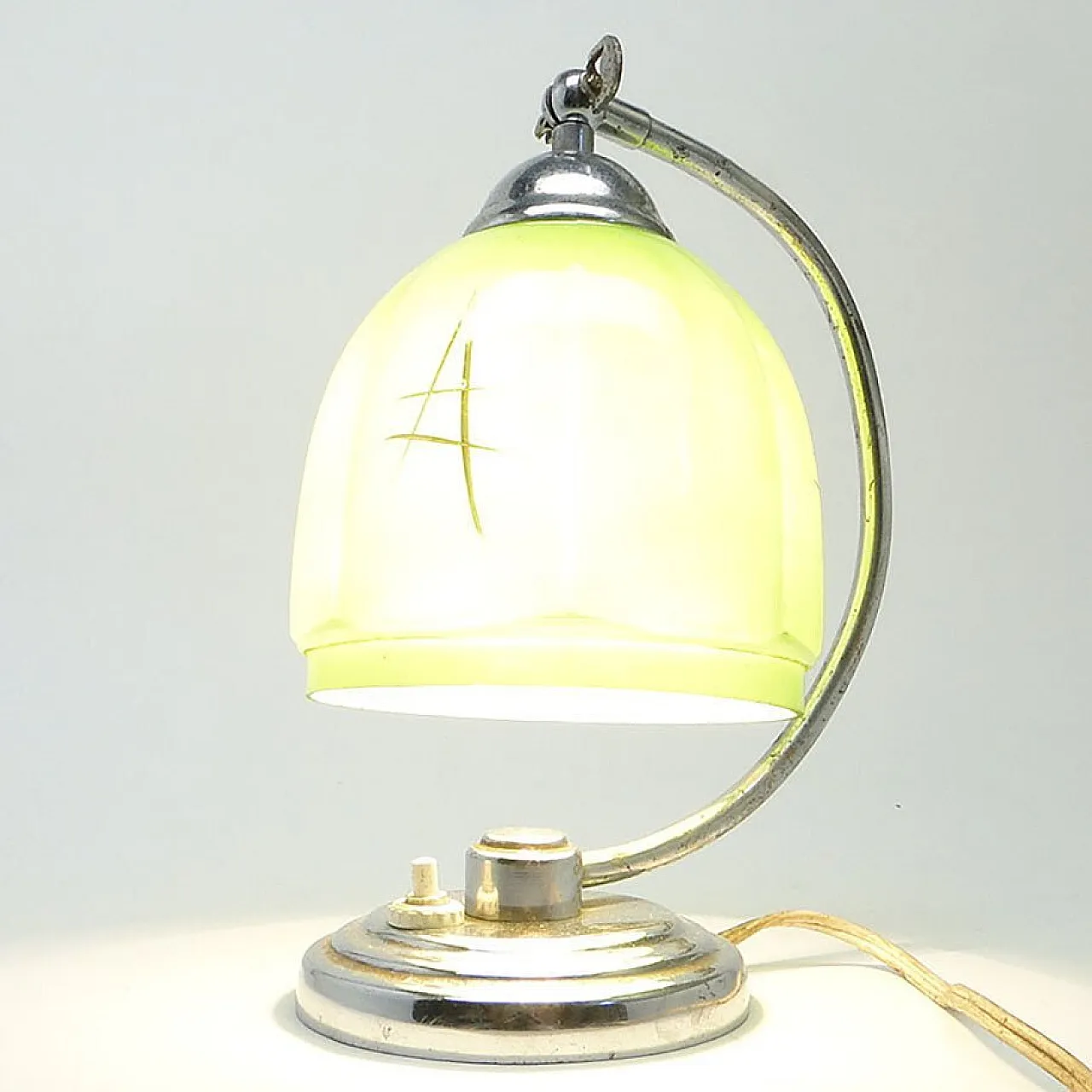 Mid-Century Bedside Lamp from Polam, 1950s 5