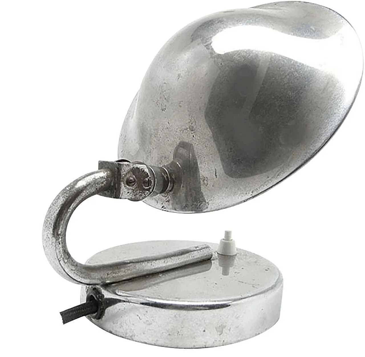 Chrome-Plated Metal Table Lamp by J. Hurka for Napako, Czechoslovakia, 1950s 1