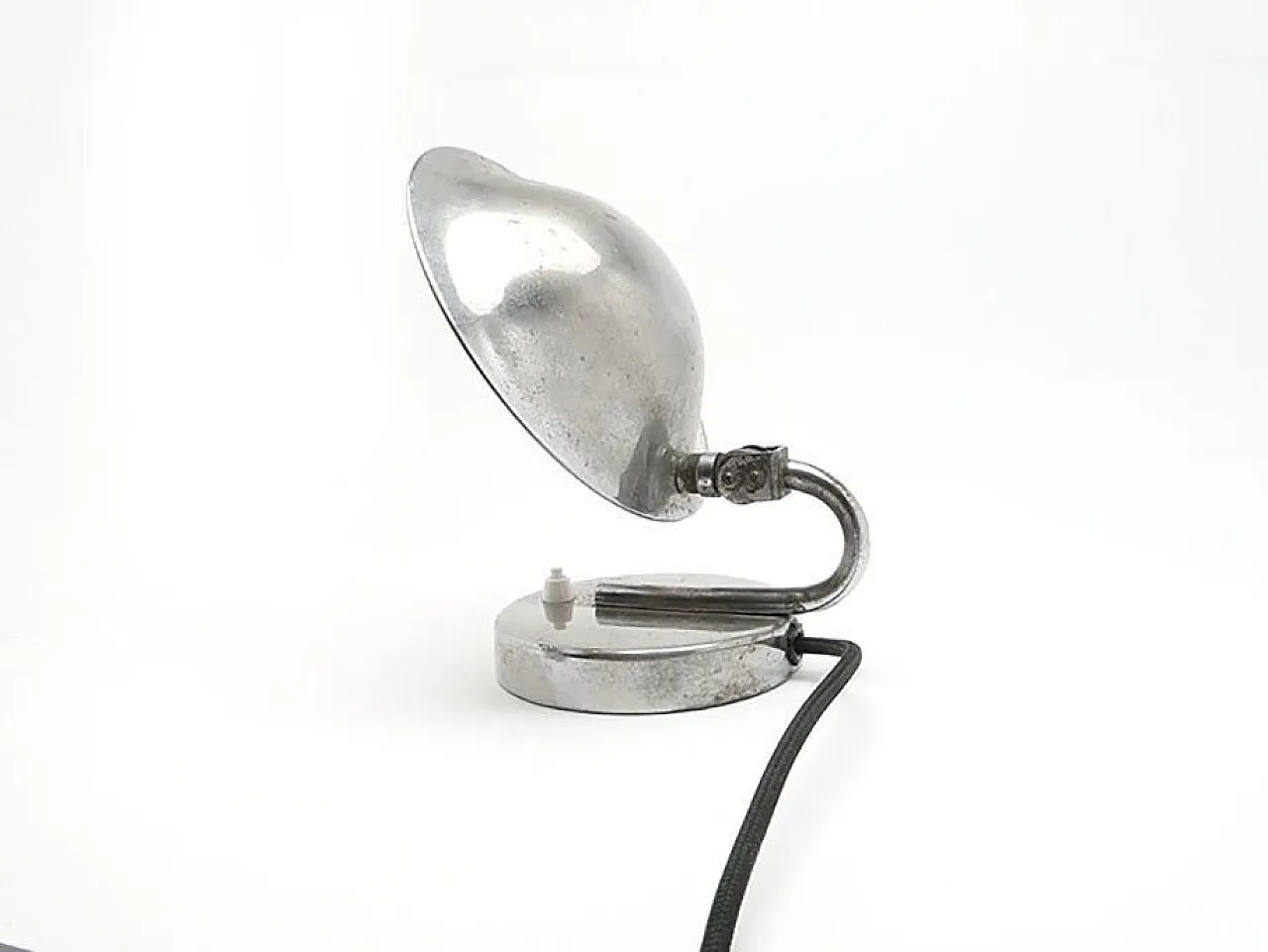 Chrome-Plated Metal Table Lamp by J. Hurka for Napako, Czechoslovakia, 1950s 3