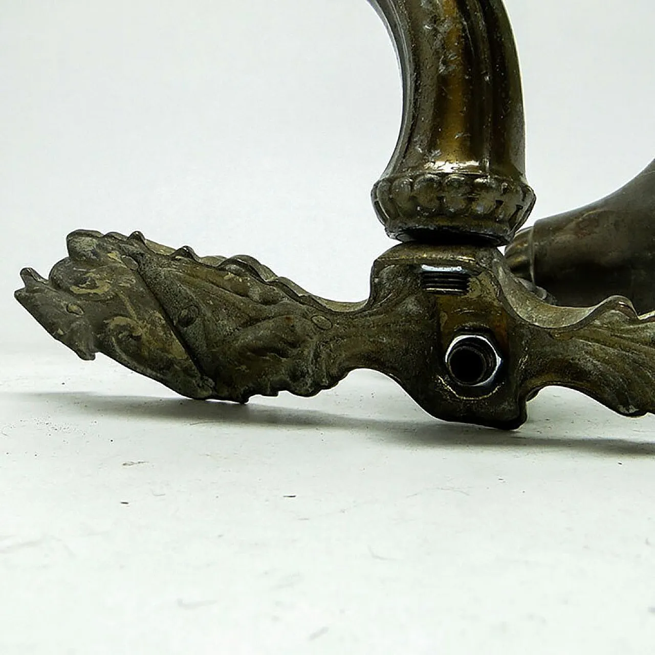 Eclectic Two-Armed Wall Lamp, Poland, 1950s 4