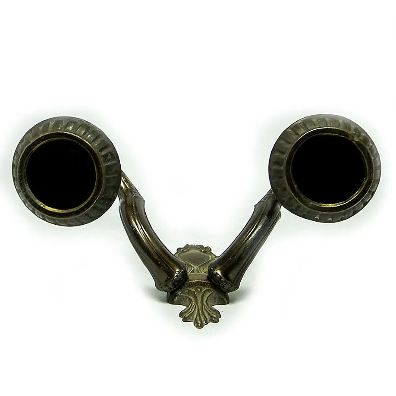 Eclectic Two-Armed Wall Lamp, Poland, 1950s 5