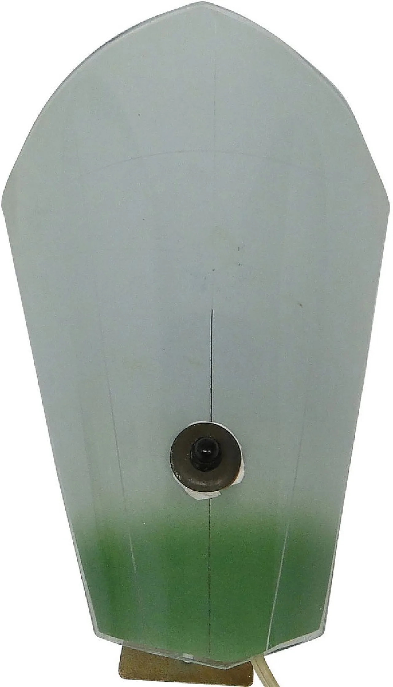 Postmodern Communist Glass & Steel Wall Lamp, Poland, 1970s 1