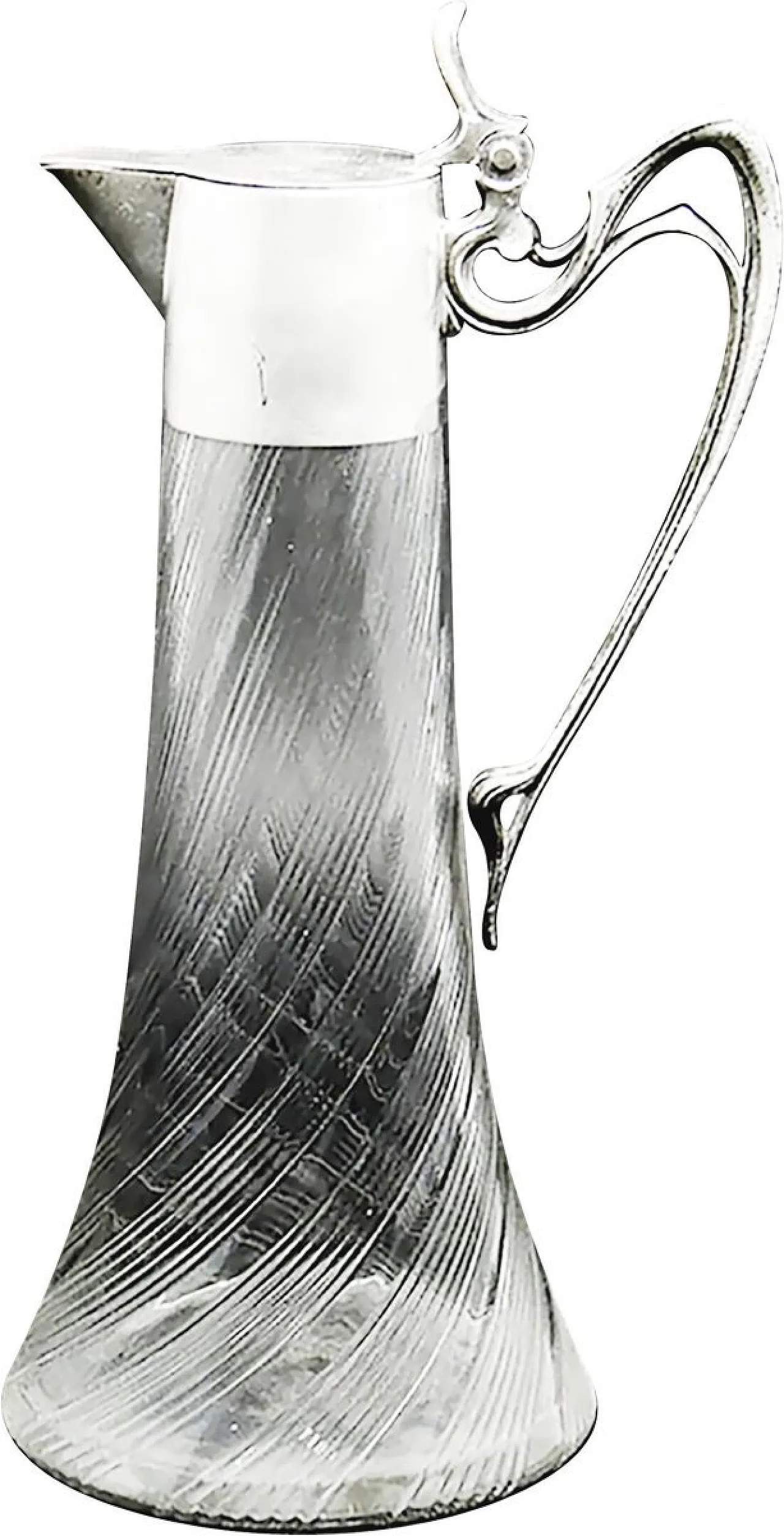 20th Century Wine Jug from Roman Plewkiewic, Warsaw, Poland, 1890s 1