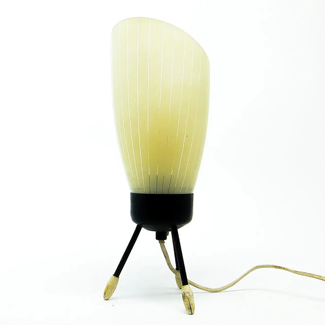 Pop Art Glass Bedside Lamp, Poland, 1960s 1