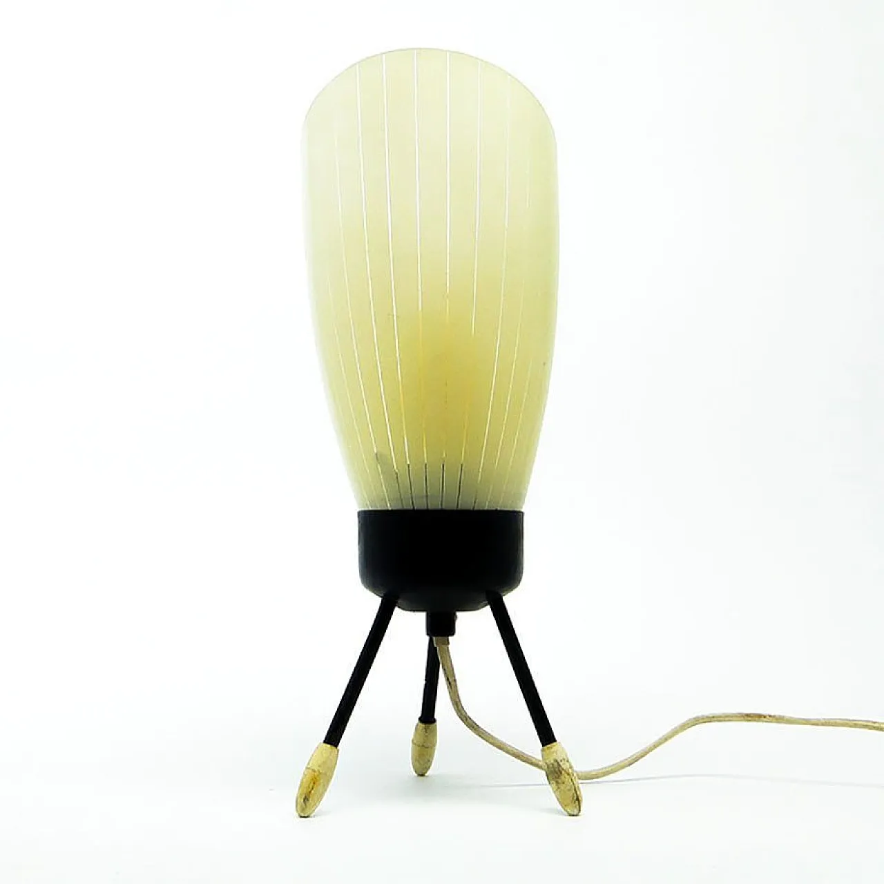 Pop Art Glass Bedside Lamp, Poland, 1960s 2