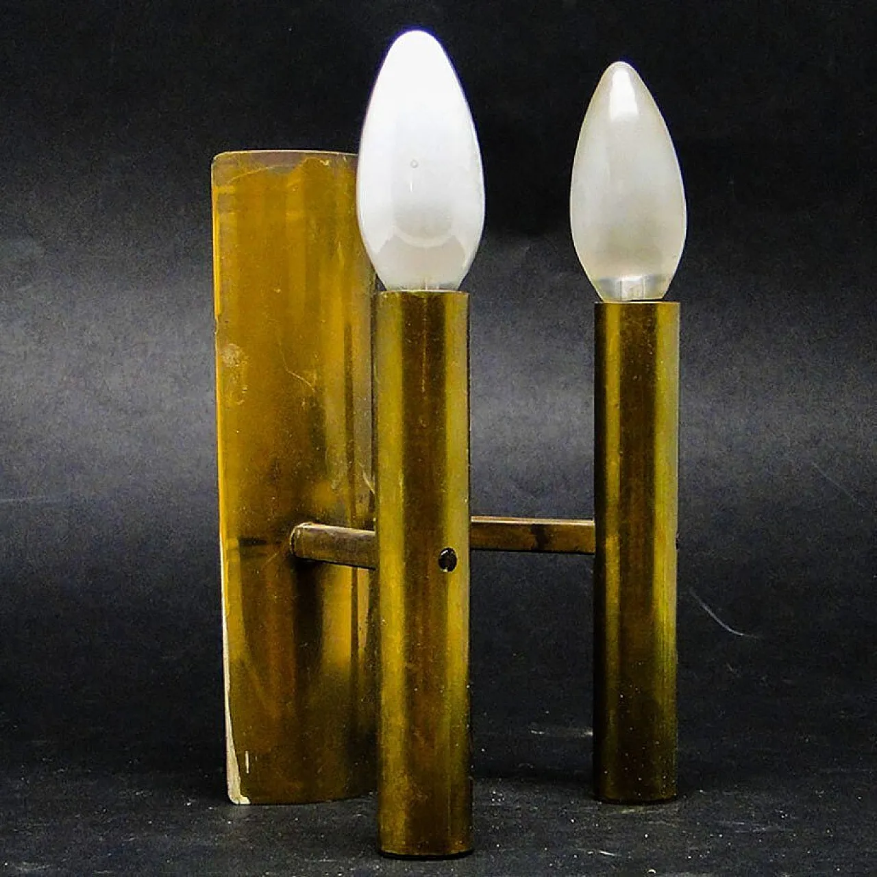 Art Deco Two-Armed Wall Lamp, 1970s 1