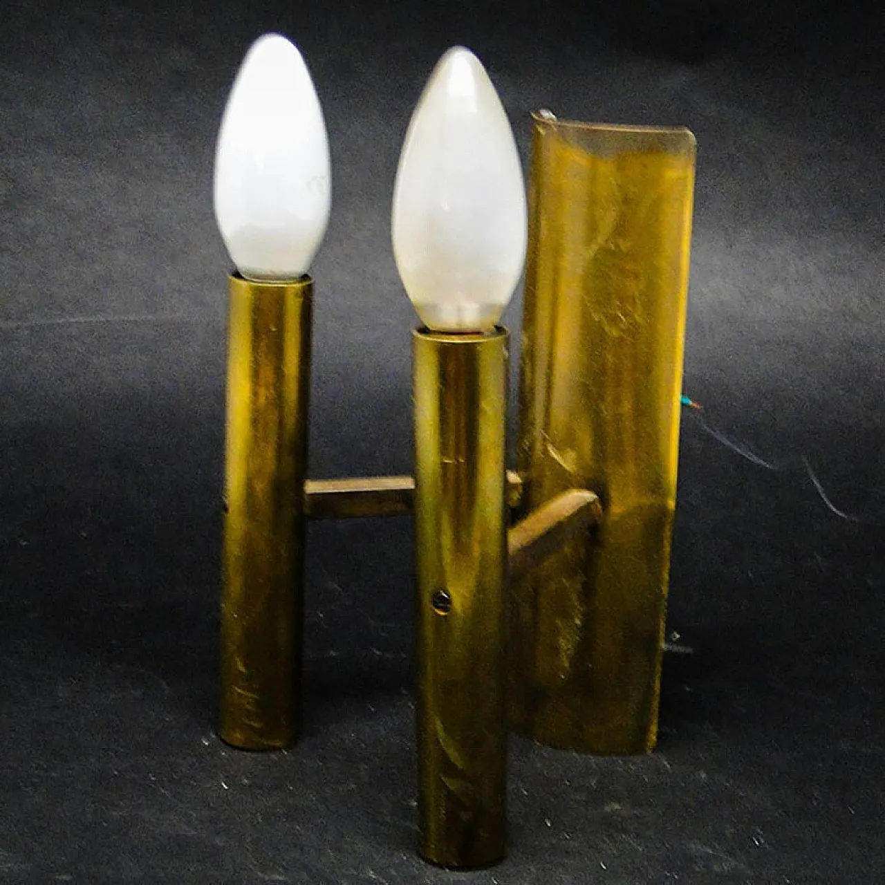 Art Deco Two-Armed Wall Lamp, 1970s 2