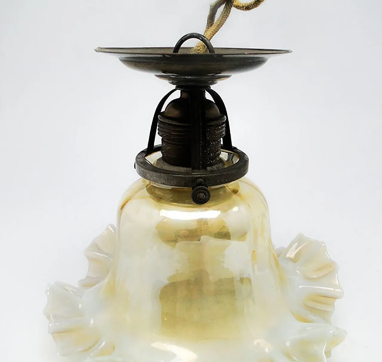 Early 20th Century Glass Pendant Lamp 5