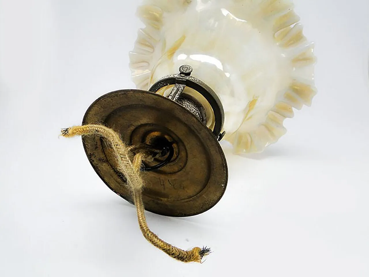Early 20th Century Glass Pendant Lamp 8