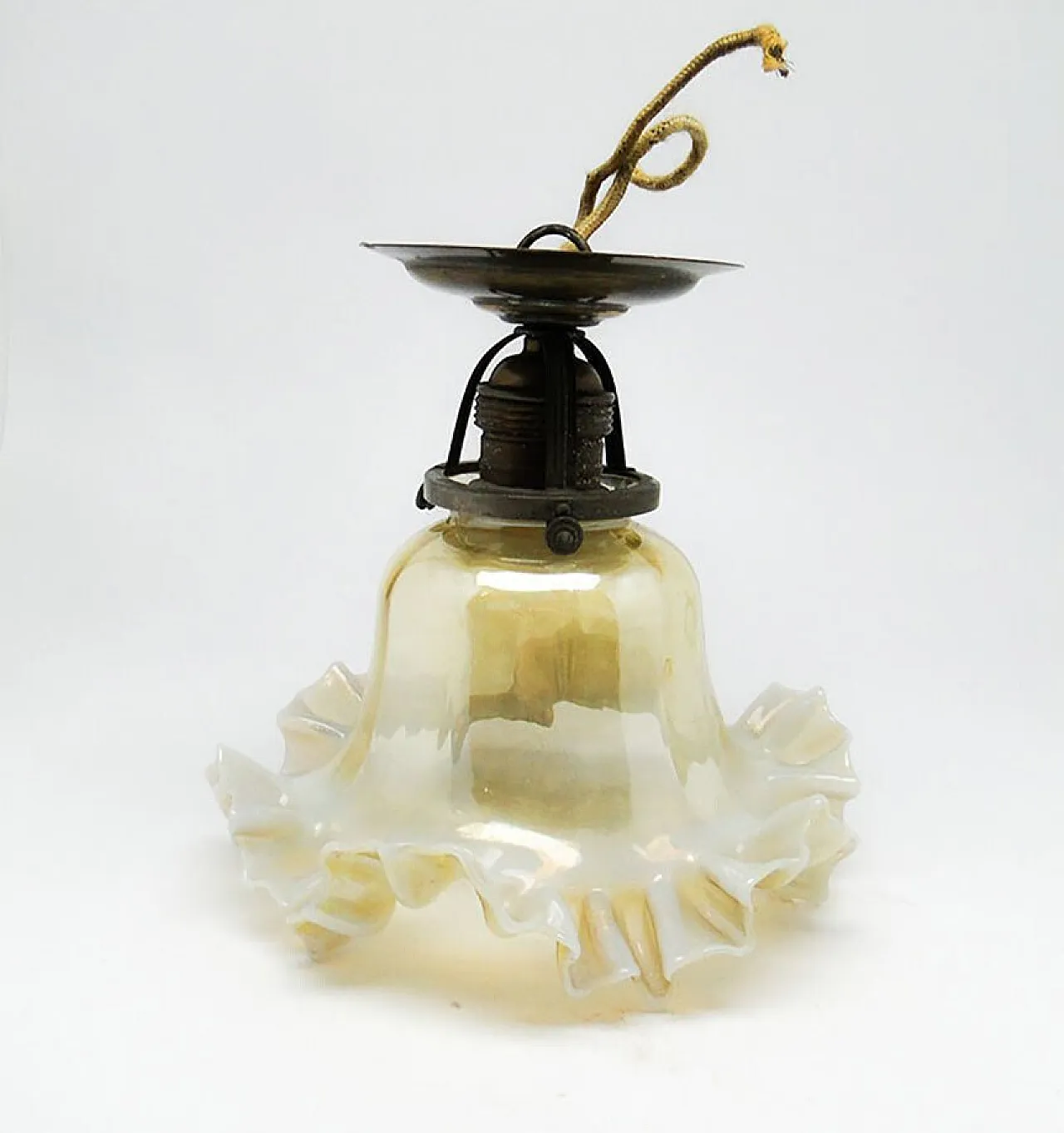 Early 20th Century Glass Pendant Lamp 10