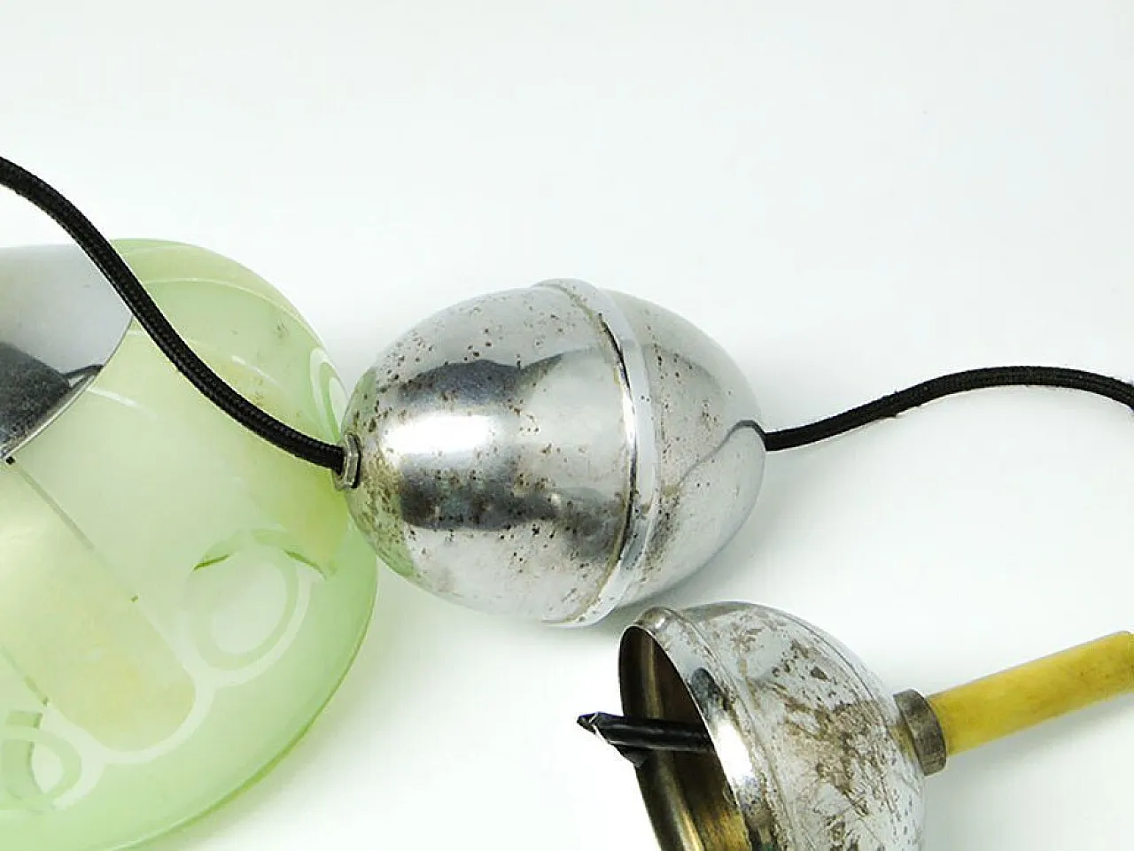 Mid-Century Glass Pendant Lamp, 1950s 3