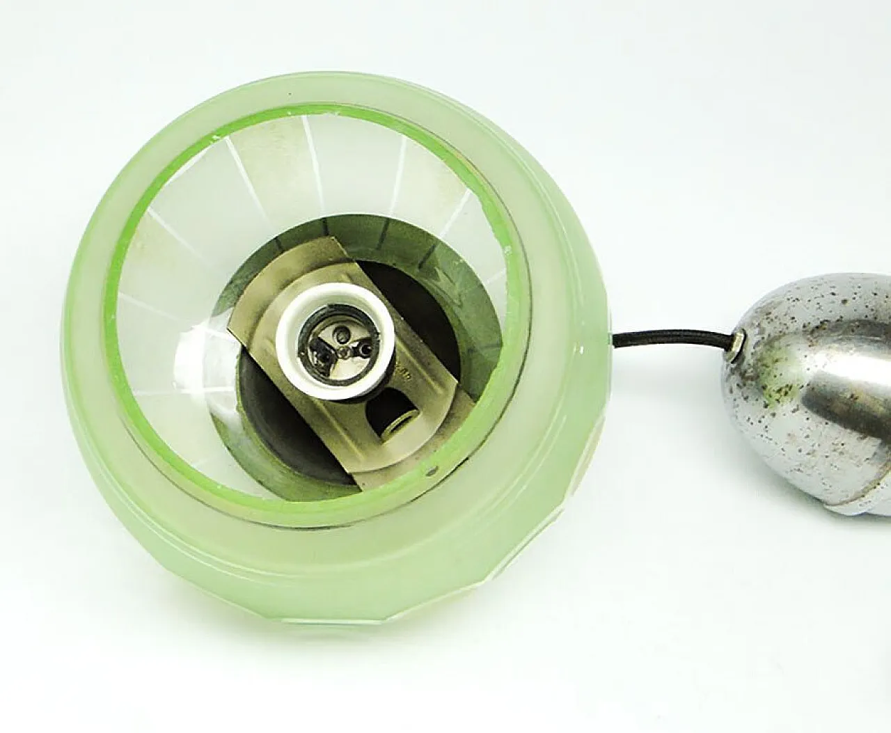 Mid-Century Glass Pendant Lamp, 1950s 6