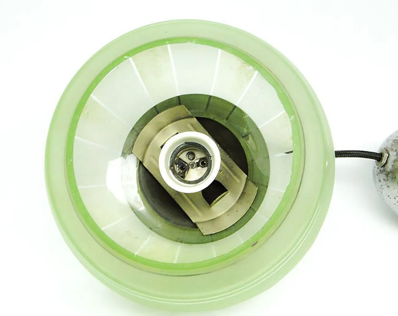 Mid-Century Glass Pendant Lamp, 1950s 8