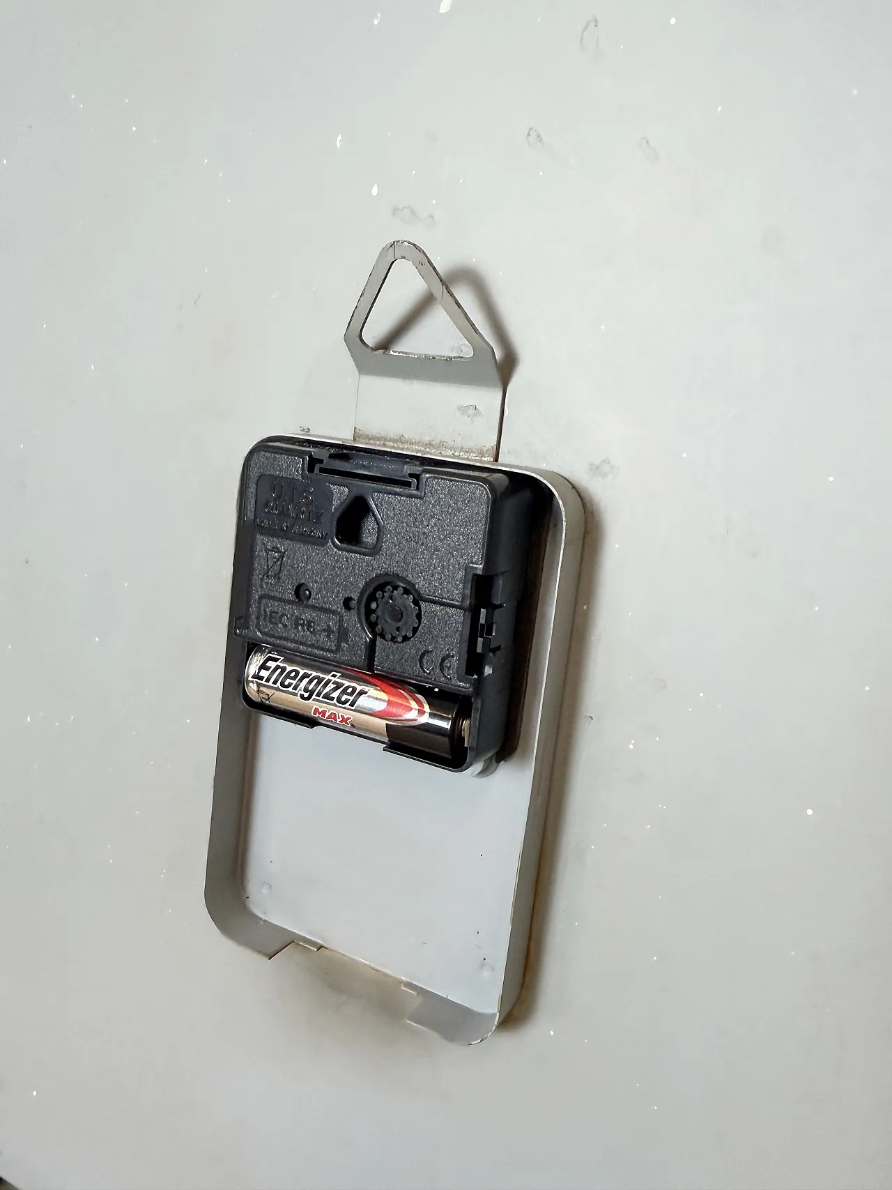 Large White Square Industrial Wall Clock from CTW, 1960s 19
