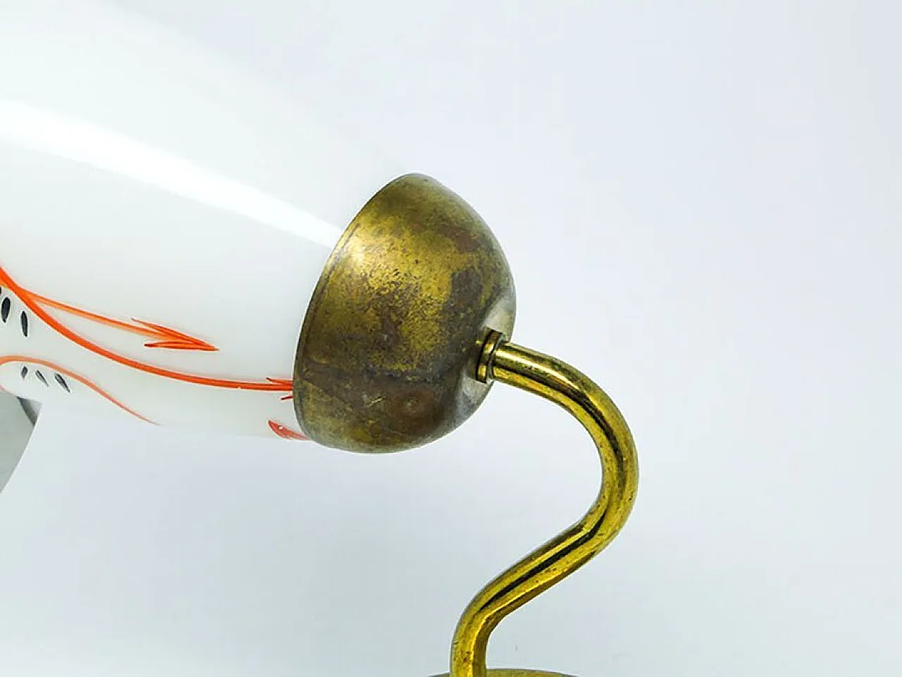 Glass Wall Lamp, Poland, 1950s 4