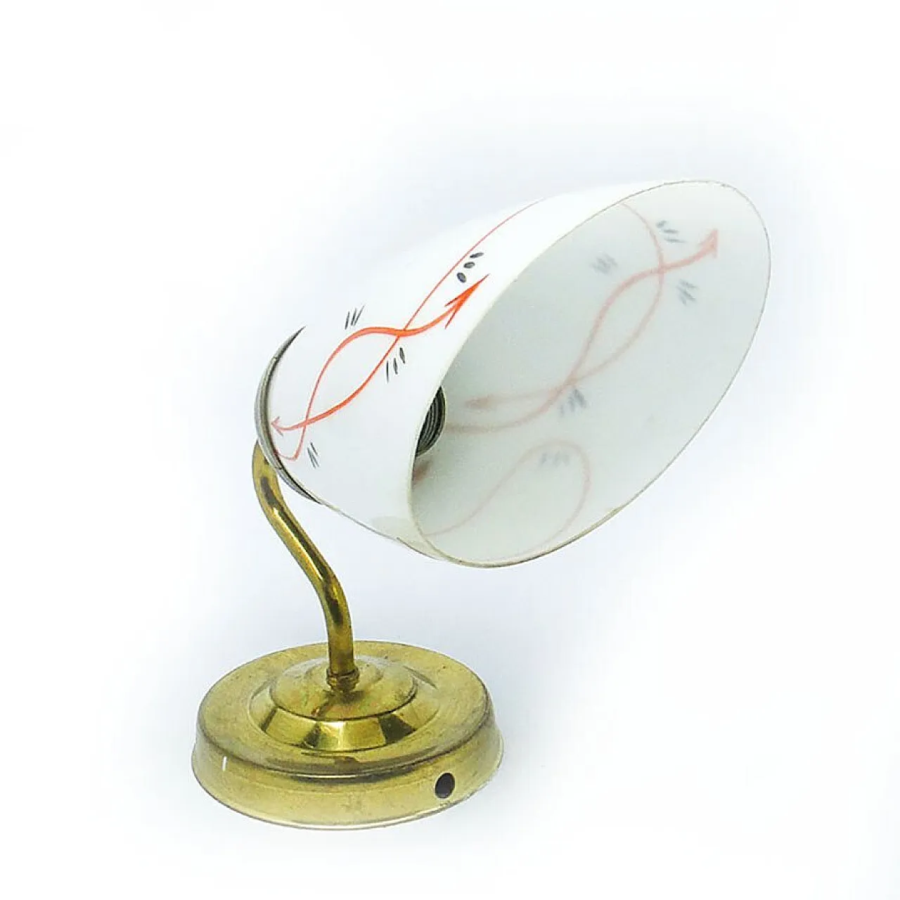 Glass Wall Lamp, Poland, 1950s 7