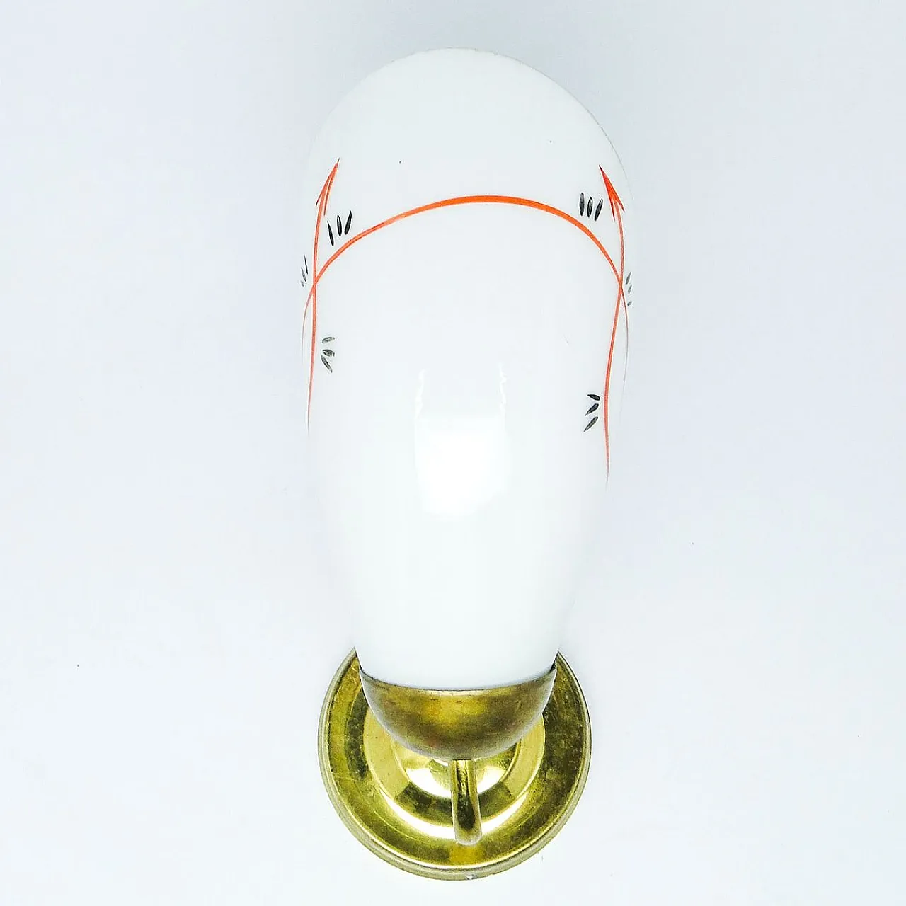 Glass Wall Lamp, Poland, 1950s 9