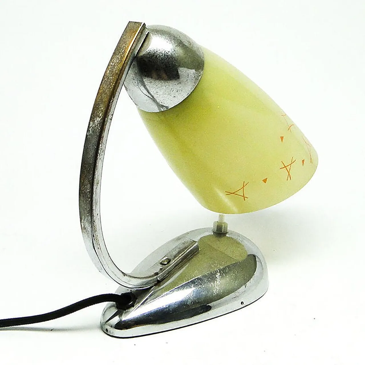 Bedside Table Lamp by J. Hurka for Napako, Former Czechoslovakia, 1960s 3