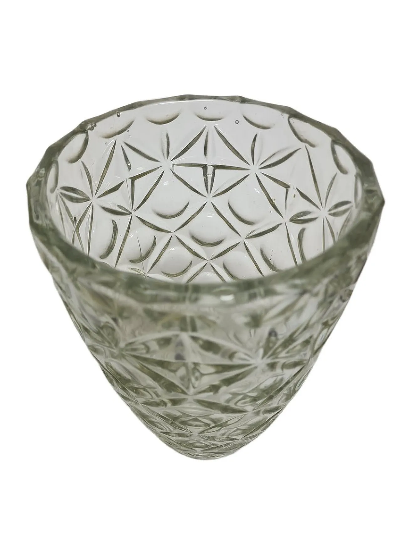 Art Deco Crystal Vase, Former Czechoslovakia, 1950s 2