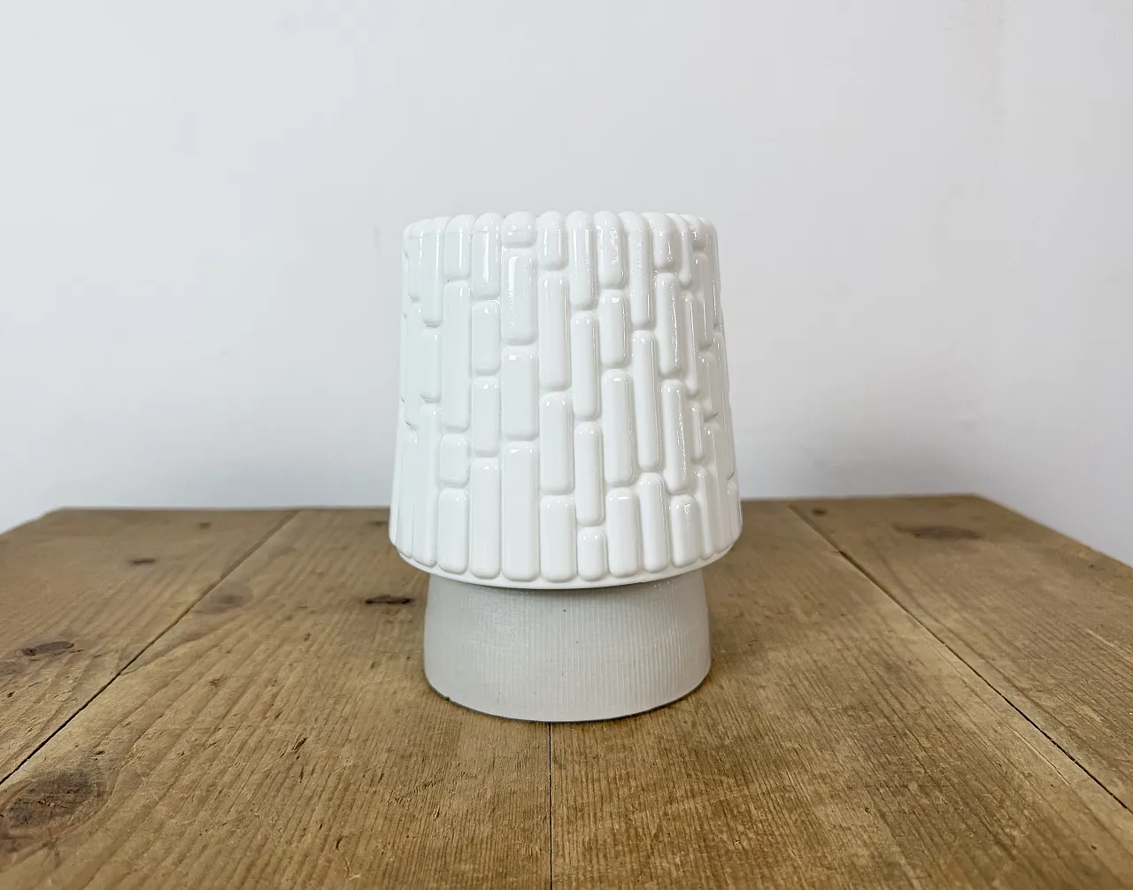 Vintage White Porcelain Ceiling Light, 1970s 2