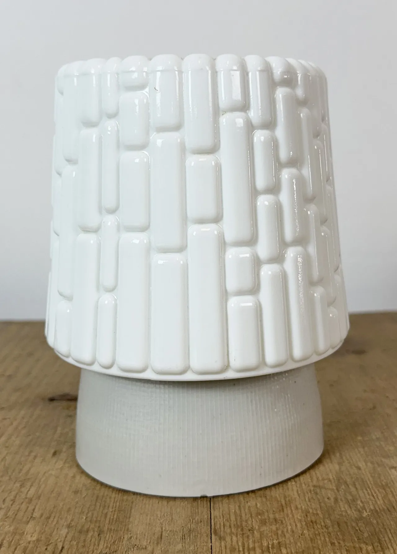 Vintage White Porcelain Ceiling Light, 1970s 3