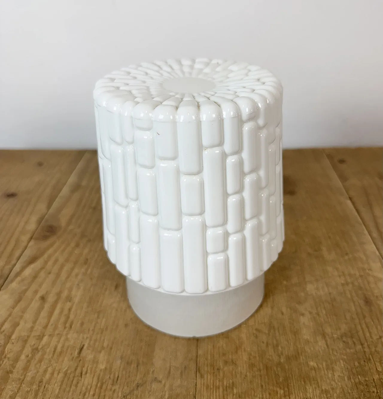 Vintage White Porcelain Ceiling Light, 1970s 4