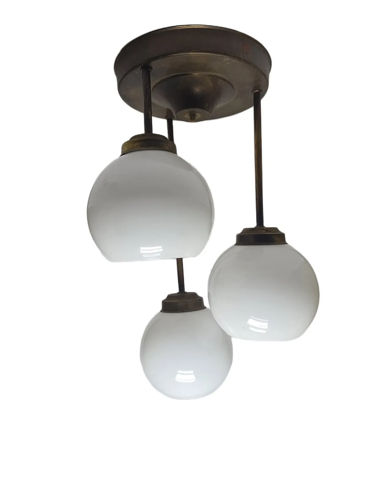 Lampadario Art Nouveau, Polonia, anni '70 1