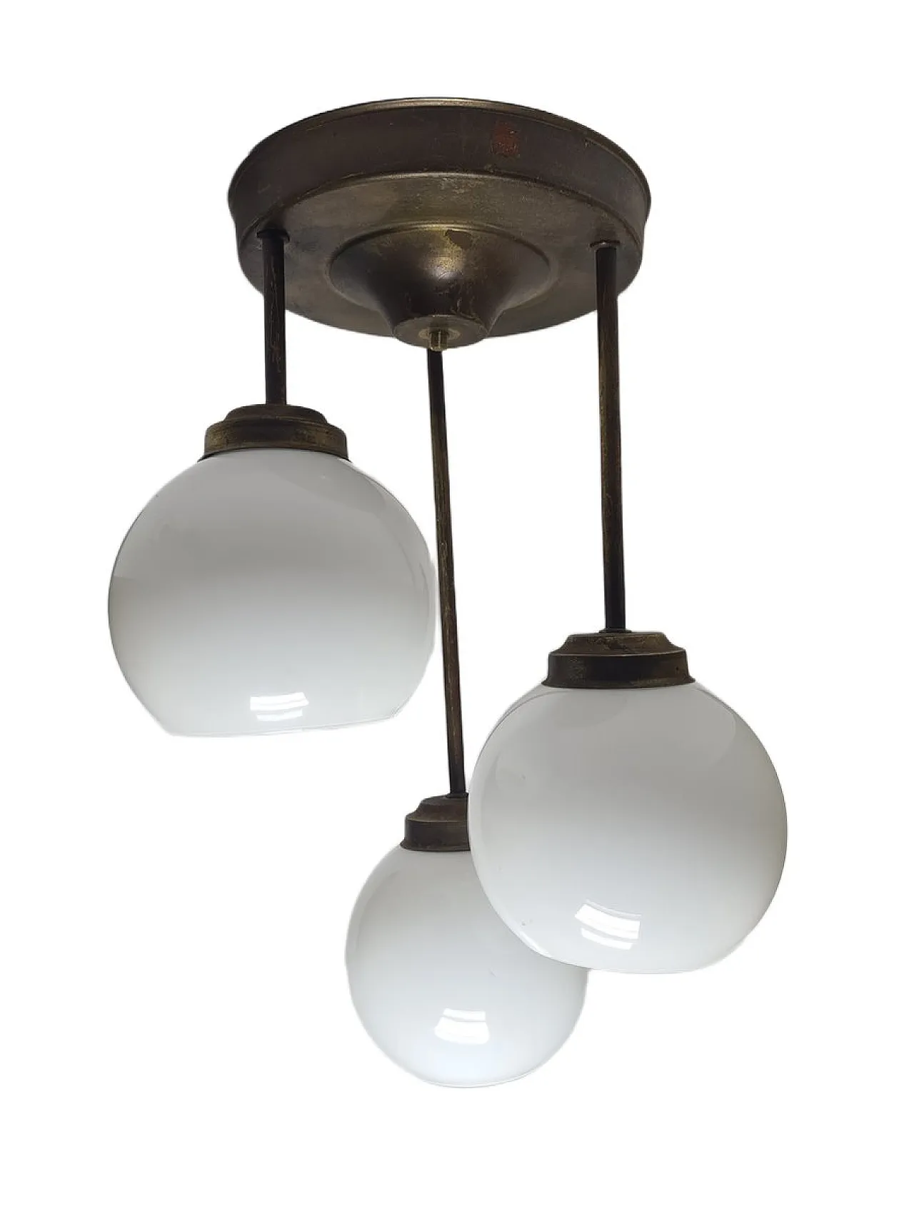 Lampadario Art Nouveau, Polonia, anni '70 3