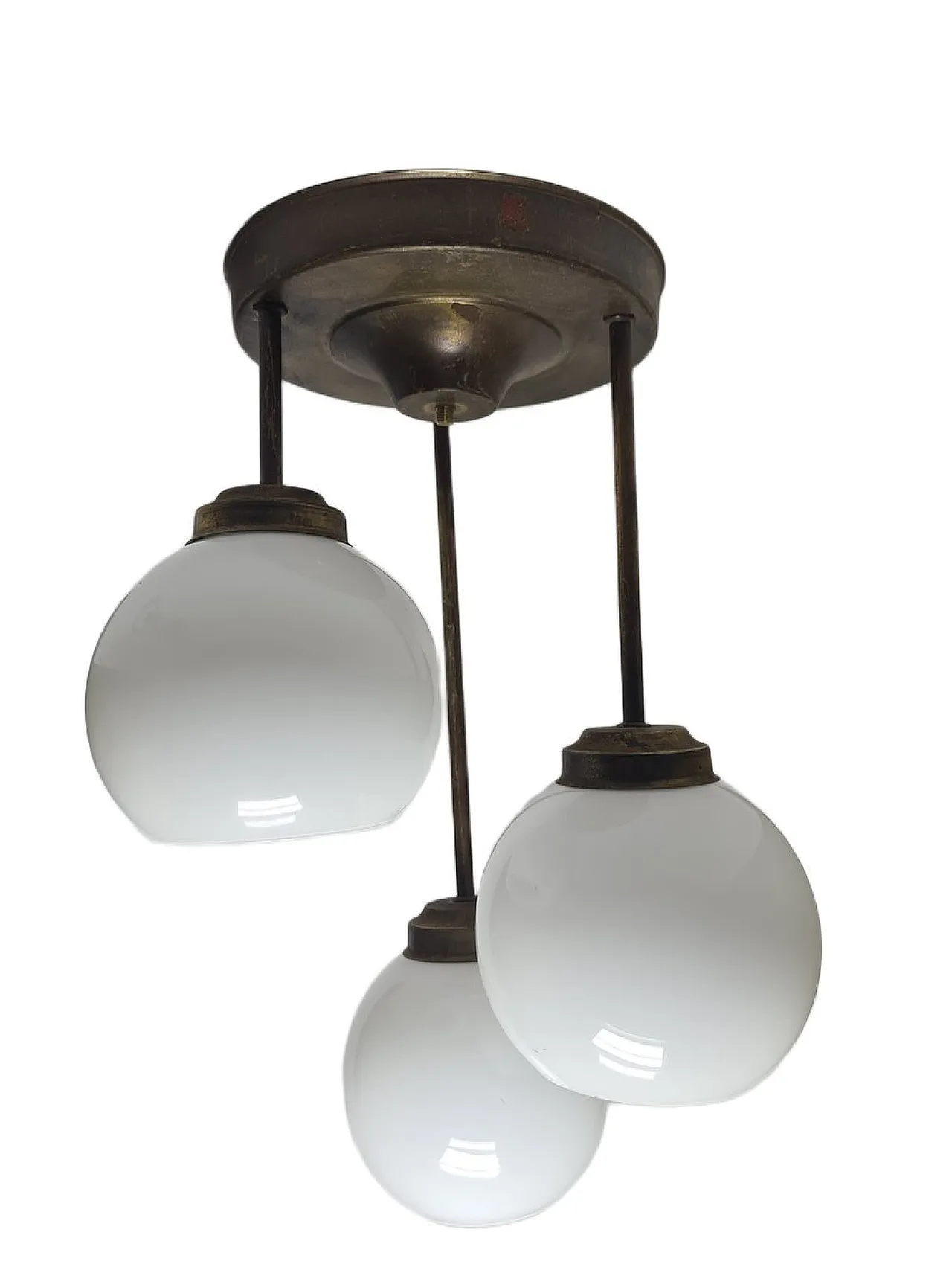 Lampadario Art Nouveau, Polonia, anni '70 12