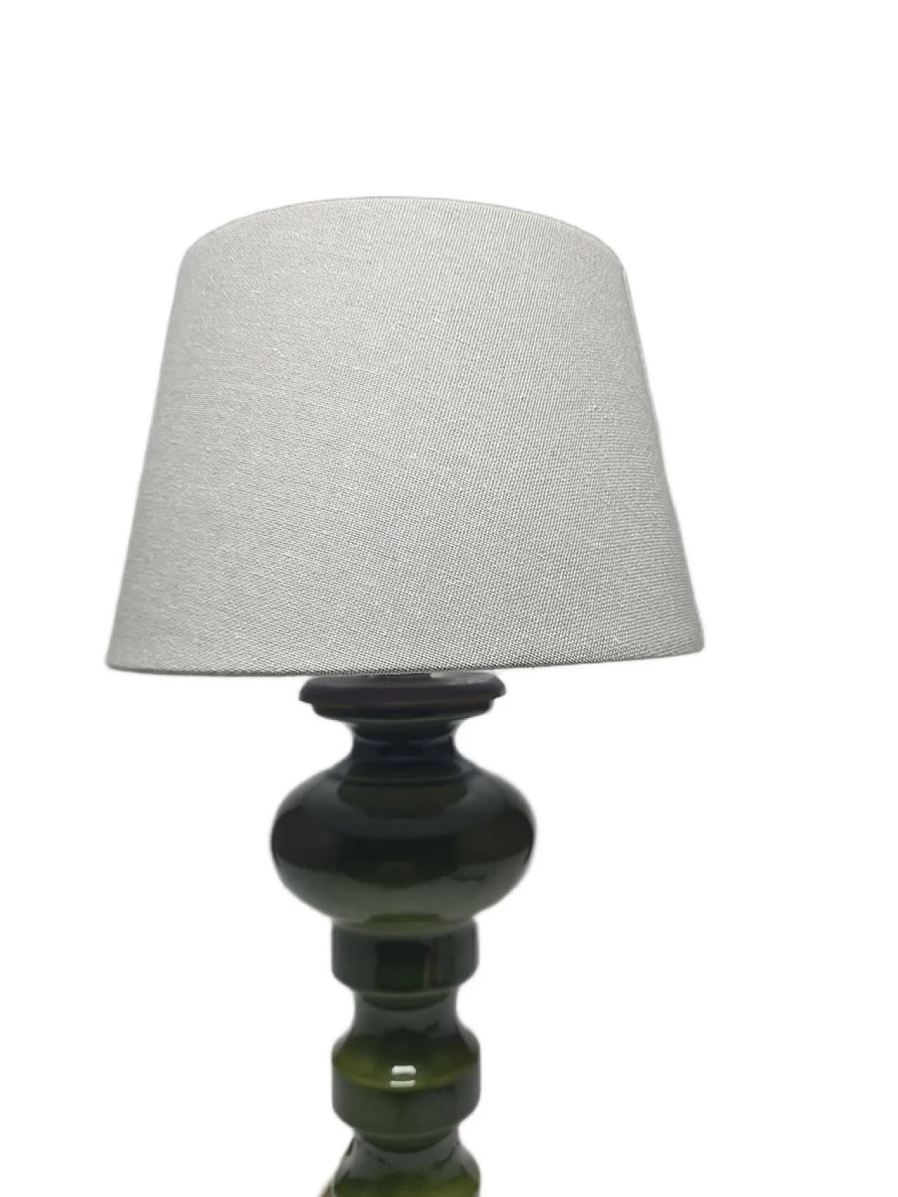 Lampada da comodino postmoderna polacca in vetro e ceramica, anni '80 6