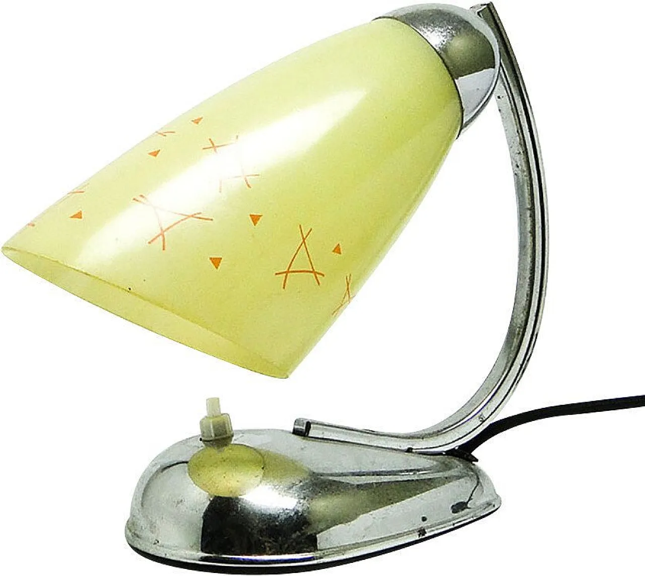 Lampada da notte in stile Space Age, disegnata da J. Hurka per Napako, Cecoslovacchia, anni '60. 1
