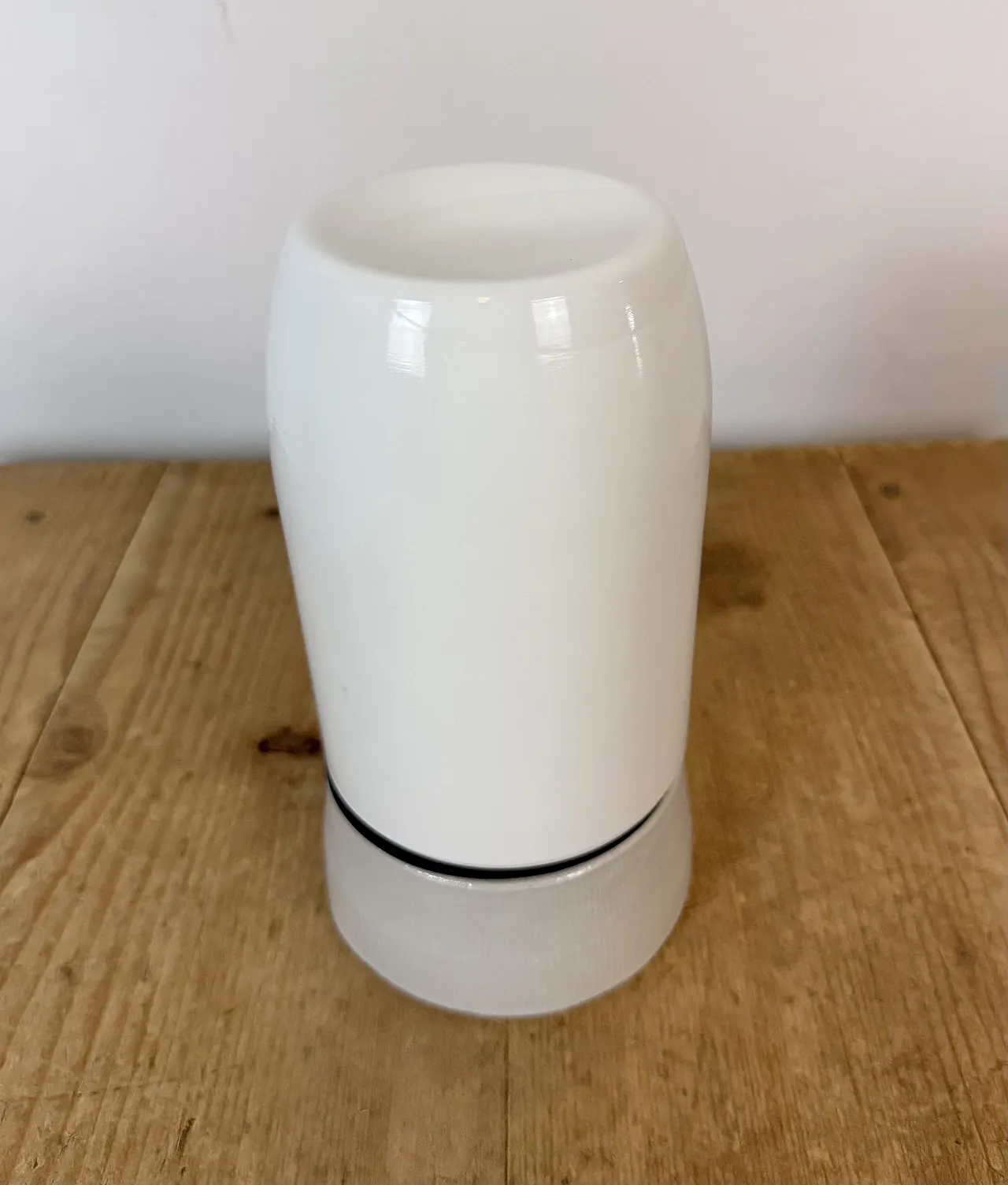 Vintage White Porcelain Ceiling Light, 1970s 4